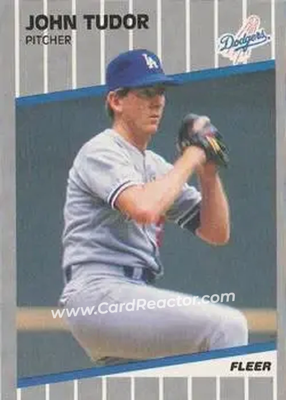 1989 Fleer #75 - John Tudor - Los Angeles Dodgers - Front