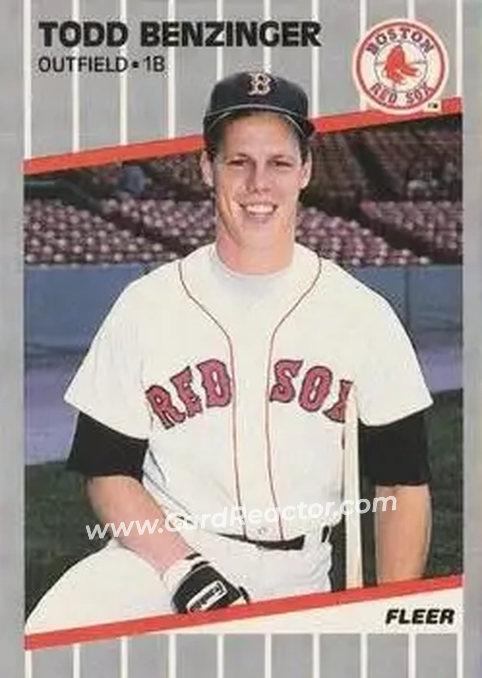 1989 Fleer #79 - Todd Benzinger - Boston Red Sox - Front