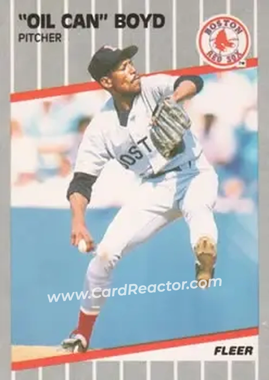 1989 Fleer #82 - Dennis Boyd - Boston Red Sox - Front 1989 Fleer #82 - Dennis Boyd - Boston Red Sox - Front