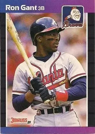 1989 Donruss #50 - Ron Gant - Atlanta Braves 1989 Donruss #50 - Ron Gant - Atlanta Braves
