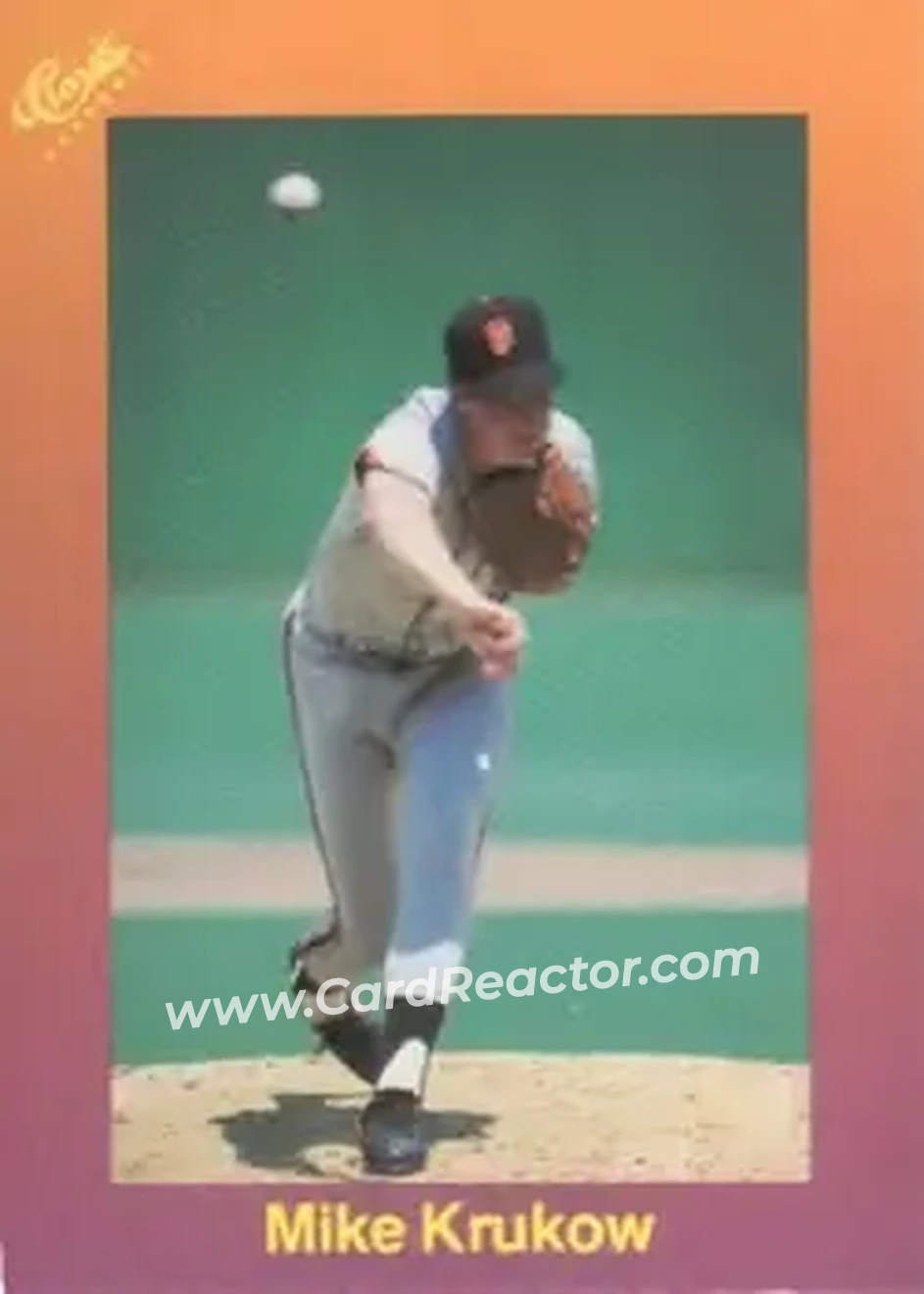 1989 Classic #114 - Mike Krukow - San Francisco Giants - Front