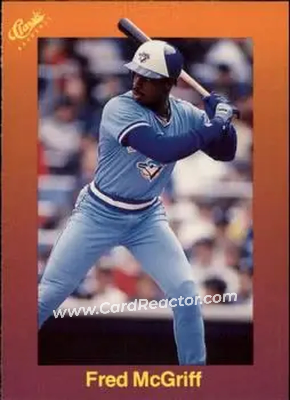 1989 Classic #116 - Fred McGriff - Toronto Blue Jays - Front