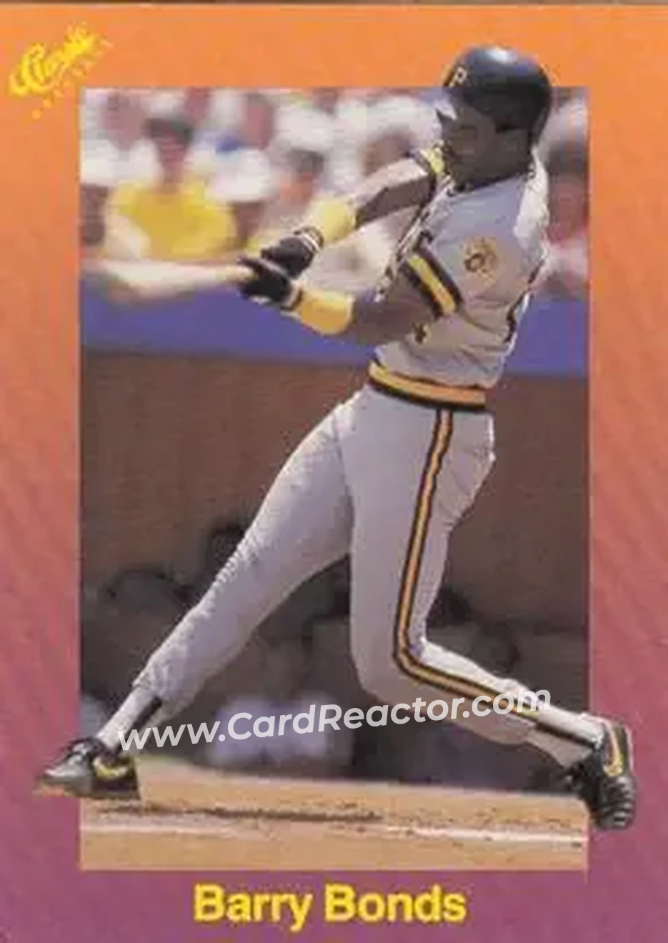 1989 Classic #117 - Barry Bonds - Pittsburgh Pirates - Front