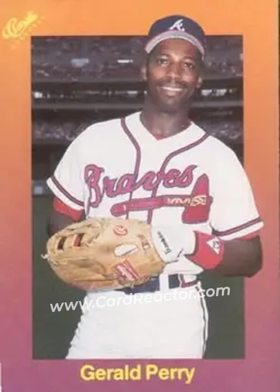 1989 Classic #118 - Gerald Perry - Atlanta Braves - Front 1989 Classic #118 - Gerald Perry - Atlanta Braves - Front