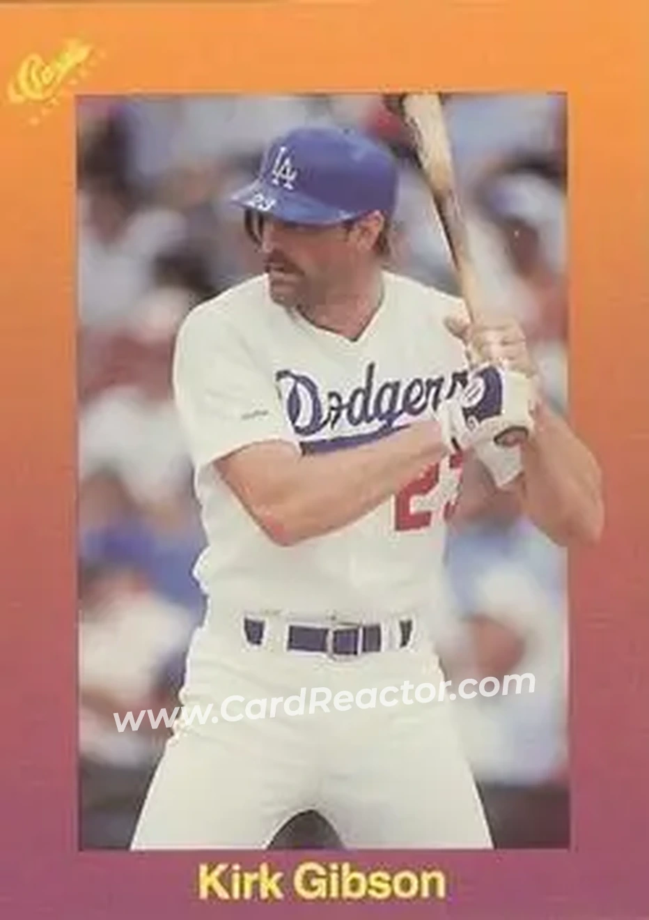 1989 Classic #120 - Kirk Gibson - Los Angeles Dodgers - Front