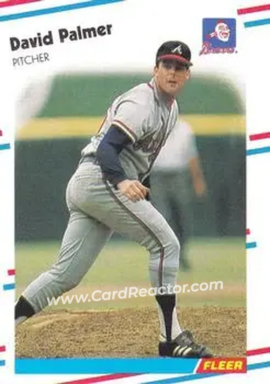 1988 Fleer #546 - Dave Palmer - Atlanta Braves - Front