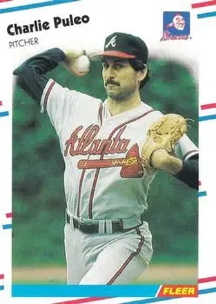 1988 Fleer #548 - Charlie Puleo - Atlanta Braves