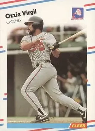 1988 Fleer #552 - Ozzie Virgil - Atlanta Braves 1988 Fleer #552 - Ozzie Virgil - Atlanta Braves