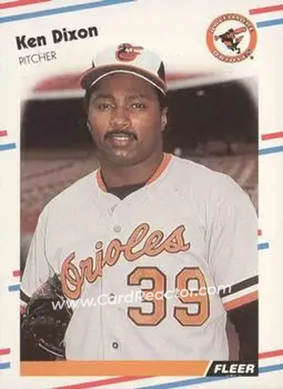 1988 Fleer #557 - Ken Dixon - Baltimore Orioles - Front