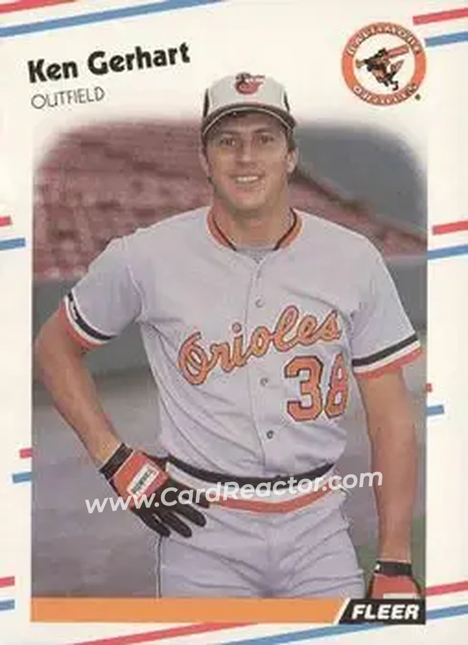 1988 Fleer #559 - Ken Gerhart - Baltimore Orioles - Front 1988 Fleer #559 - Ken Gerhart - Baltimore Orioles - Front