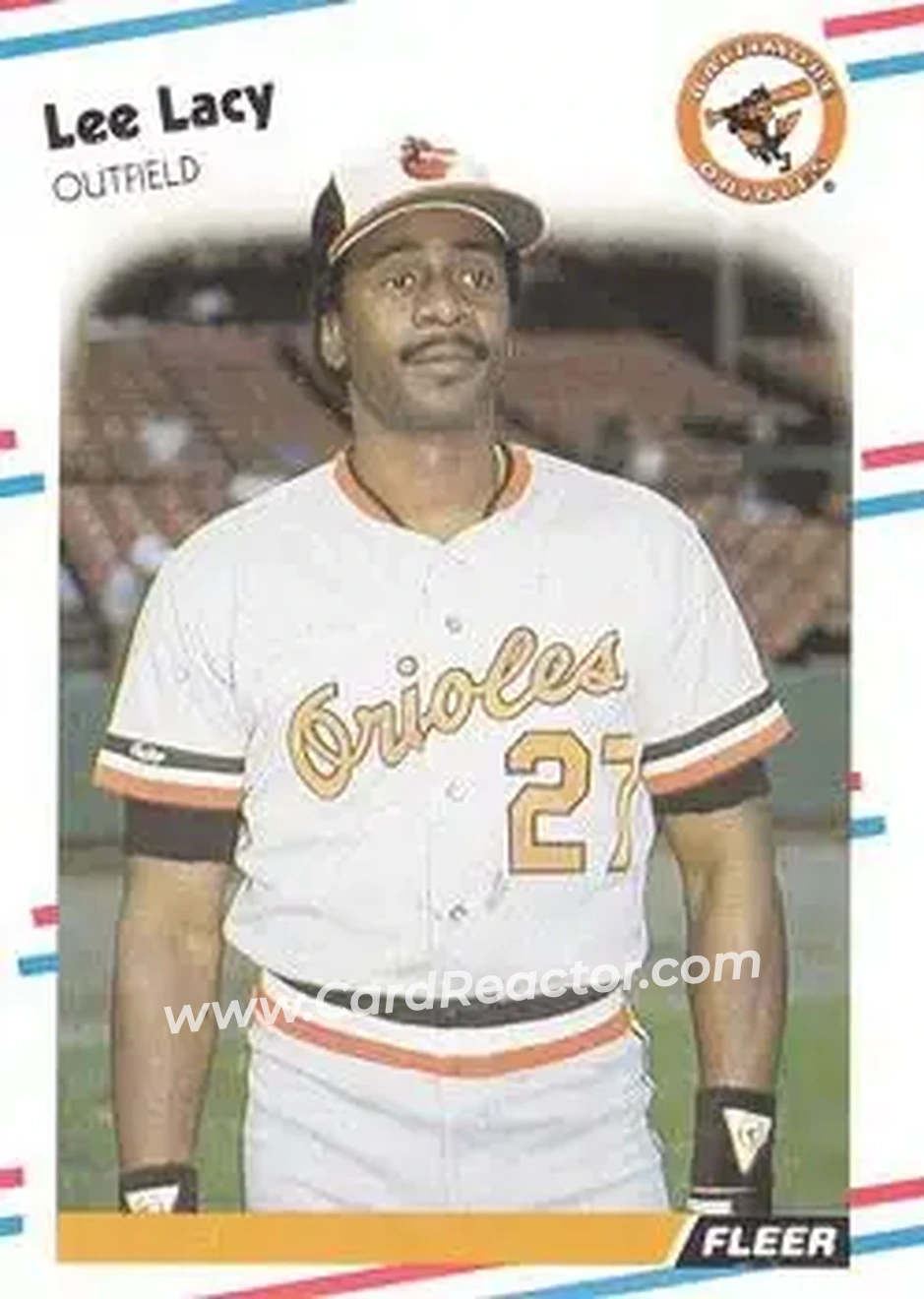 1988 Fleer #565 - Lee Lacy - Baltimore Orioles - Front