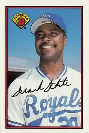 1989 Bowman #122 - Frank White - Kansas City Royals