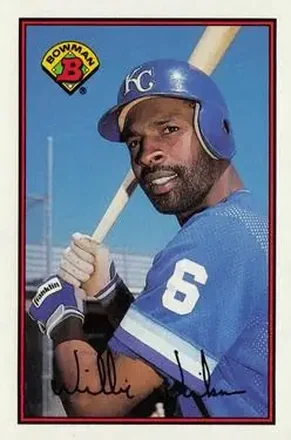 1989 Bowman #124 - Willie Wilson - Kansas City Royals