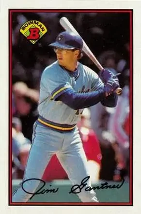 1989 Bowman #141 - Jim Gantner - Milwaukee Brewers