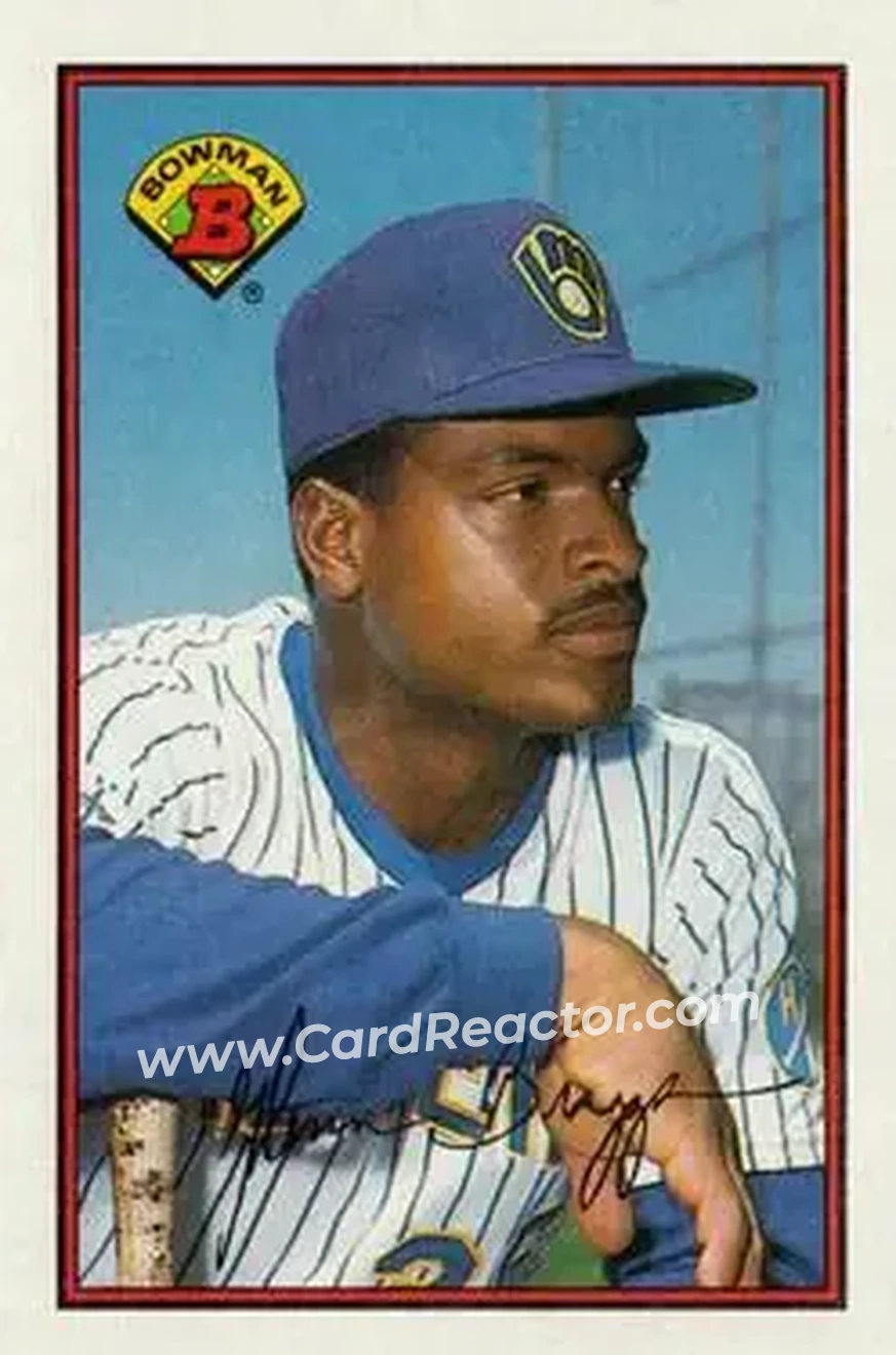 1989 Bowman #145 - Glenn Braggs - Milwaukee Brewers - Front