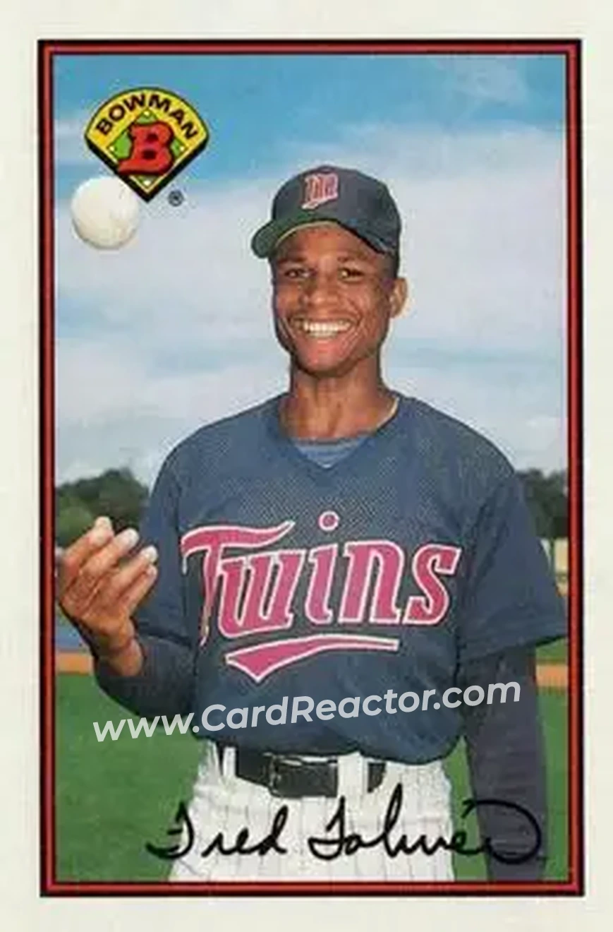 1989 Bowman #147 - Fred Toliver - Minnesota Twins - Front 1989 Bowman #147 - Fred Toliver - Minnesota Twins - Front