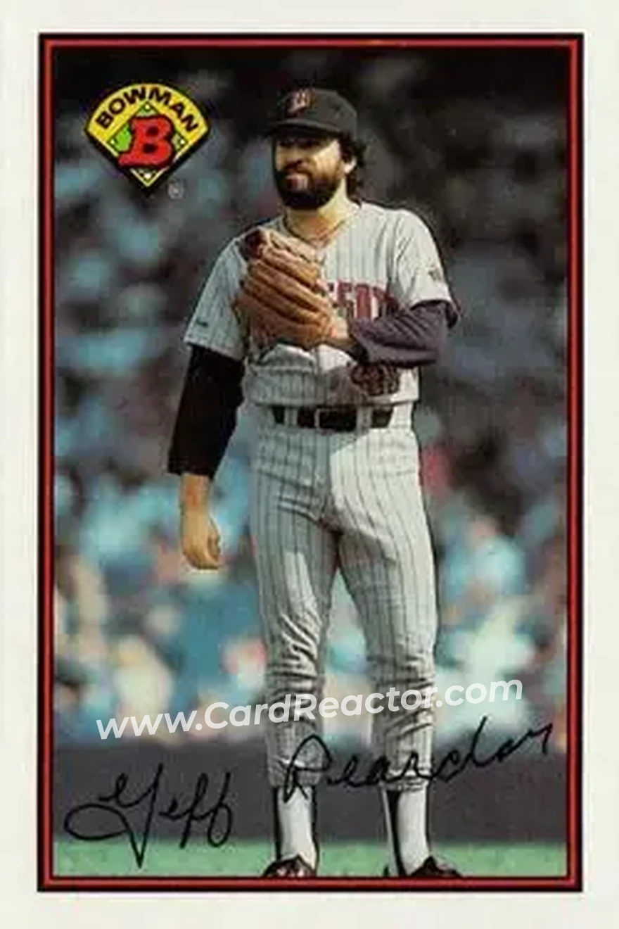 1989 Bowman #148 - Jeff Reardon - Minnesota Twins - Front 1989 Bowman #148 - Jeff Reardon - Minnesota Twins - Front