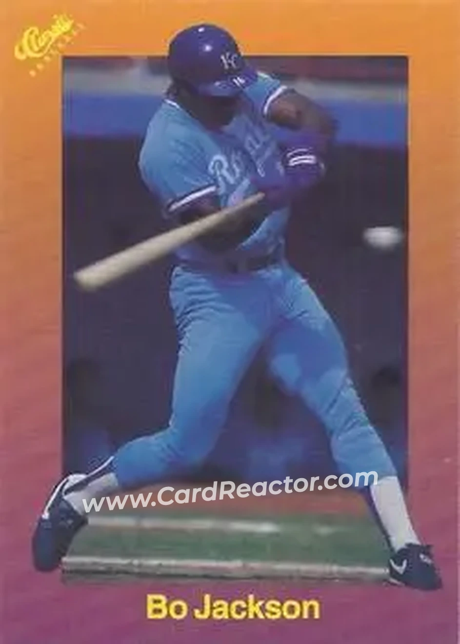1989 Classic #122 - Bo Jackson - Kansas City Royals - Front
