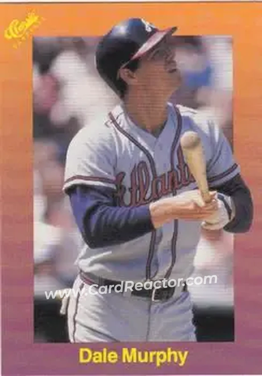 1989 Classic #124 - Dale Murphy - Atlanta Braves - Front 1989 Classic #124 - Dale Murphy - Atlanta Braves - Front