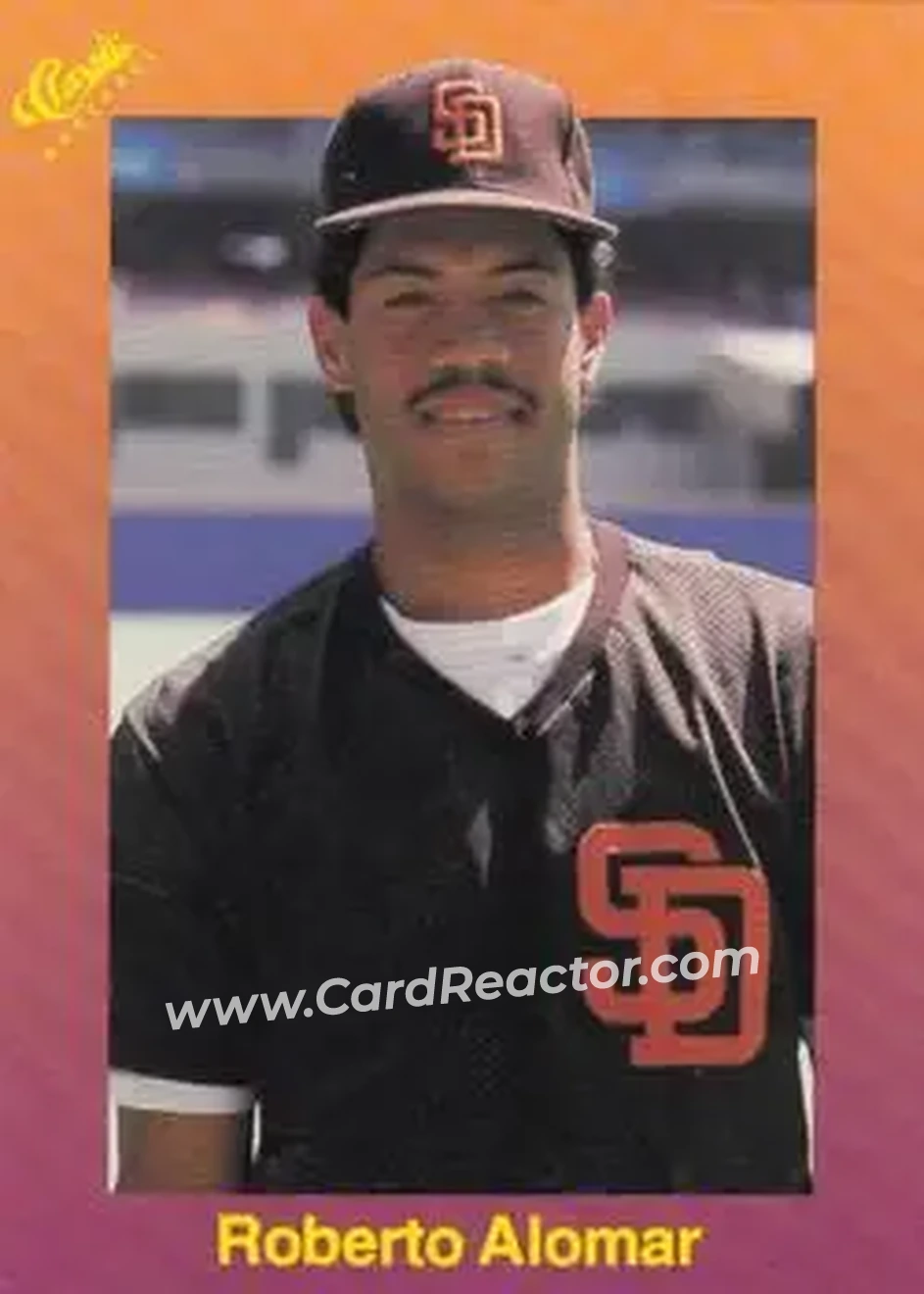 1989 Classic #127 - Roberto Alomar - San Diego Padres - Front