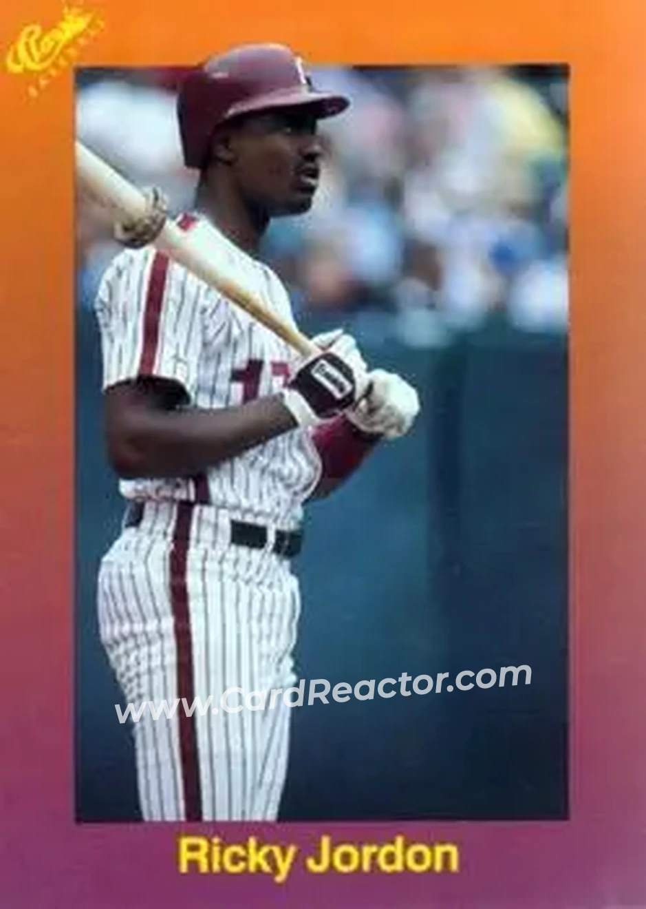 1989 Classic #129 - Ricky Jordan - Philadelphia Phillies - Front