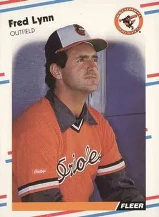 1988 Fleer #566 - Fred Lynn - Baltimore Orioles 1988 Fleer #566 - Fred Lynn - Baltimore Orioles