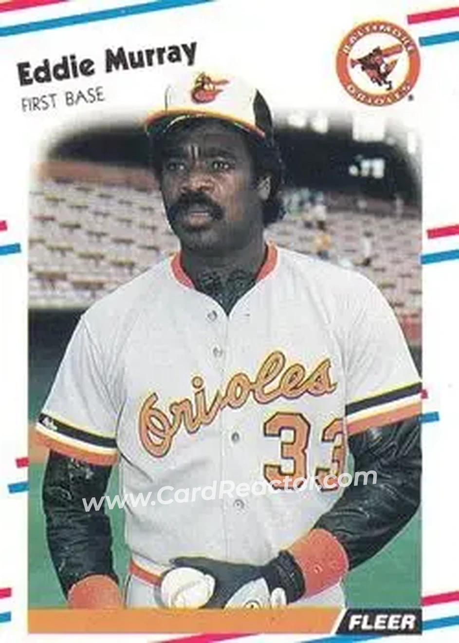 1988 Fleer #567 - Eddie Murray - Baltimore Orioles - Front