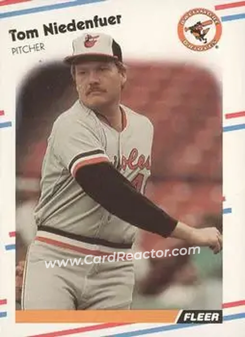 1988 Fleer #568 - Tom Niedenfuer - Baltimore Orioles - Front