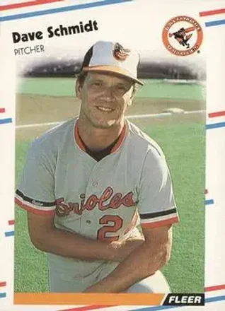1988 Fleer #571 - Dave Schmidt - Baltimore Orioles