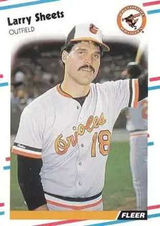 1988 Fleer #572 - Larry Sheets - Baltimore Orioles 1988 Fleer #572 - Larry Sheets - Baltimore Orioles