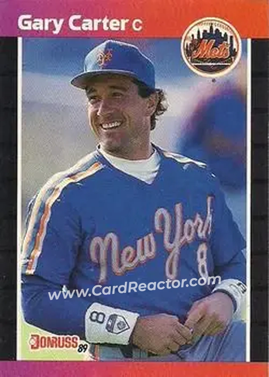 1989 Donruss #53 - Gary Carter - New York Mets - Front