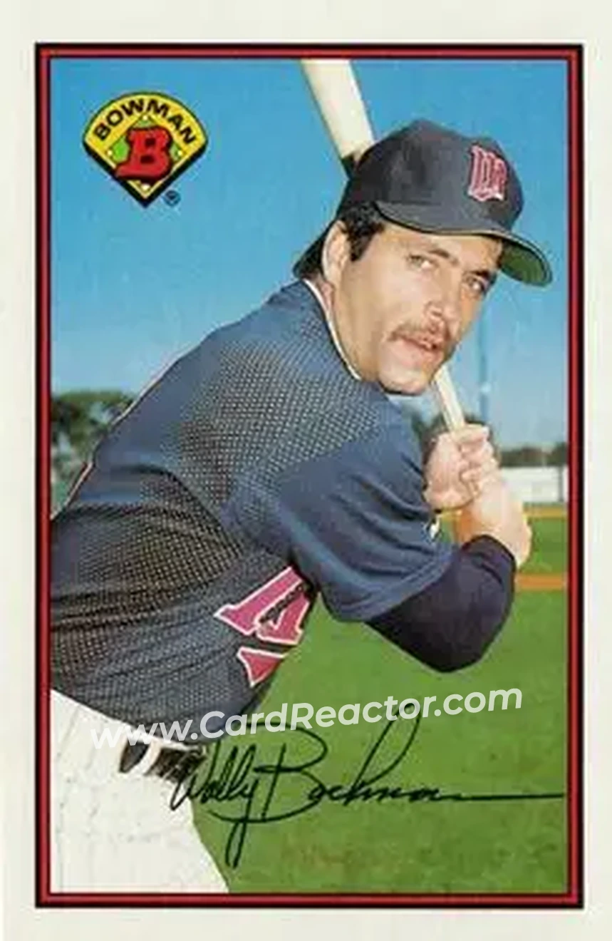 1989 Bowman #159 - Wally Backman - Minnesota Twins - Front 1989 Bowman #159 - Wally Backman - Minnesota Twins - Front