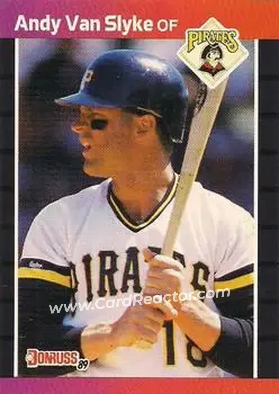 1989 Donruss #54 - Andy Van Slyke - Pittsburgh Pirates - Front