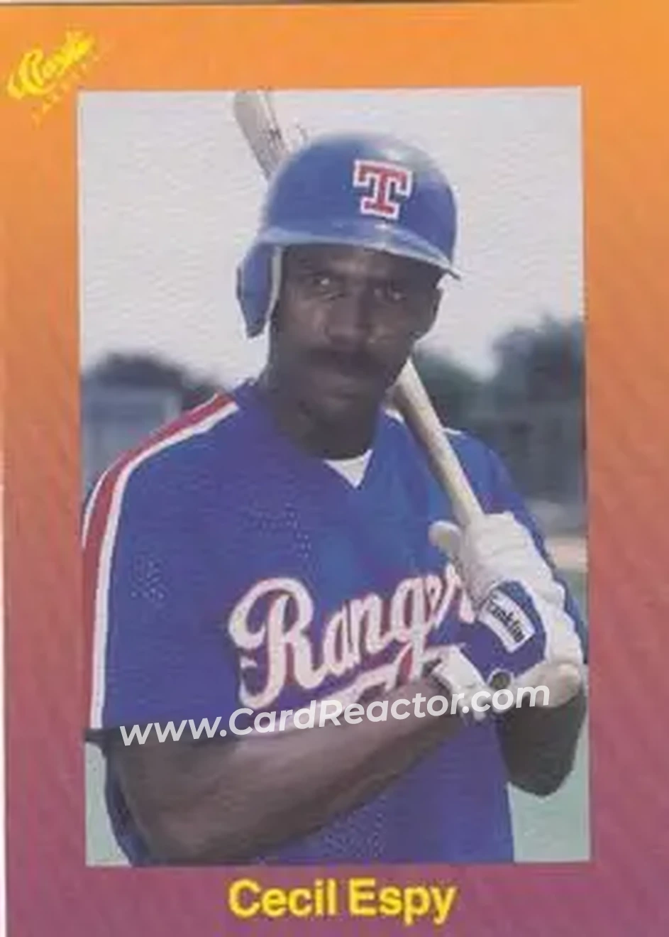 1989 Classic #143 - Cecil Espy - Texas Rangers - Front 1989 Classic #143 - Cecil Espy - Texas Rangers - Front