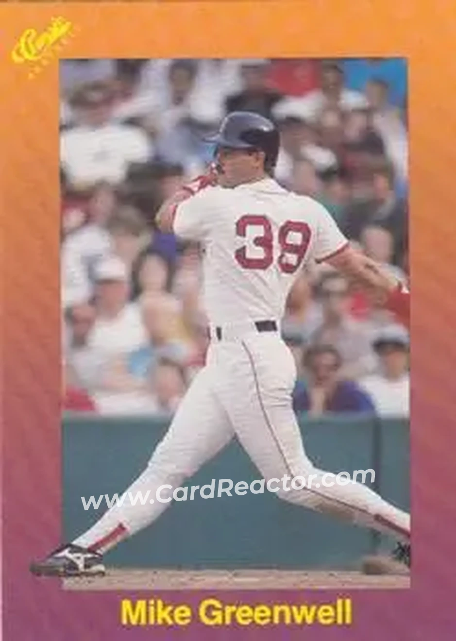 1989 Classic #149 - Mike Greenwell - Boston Red Sox - Front