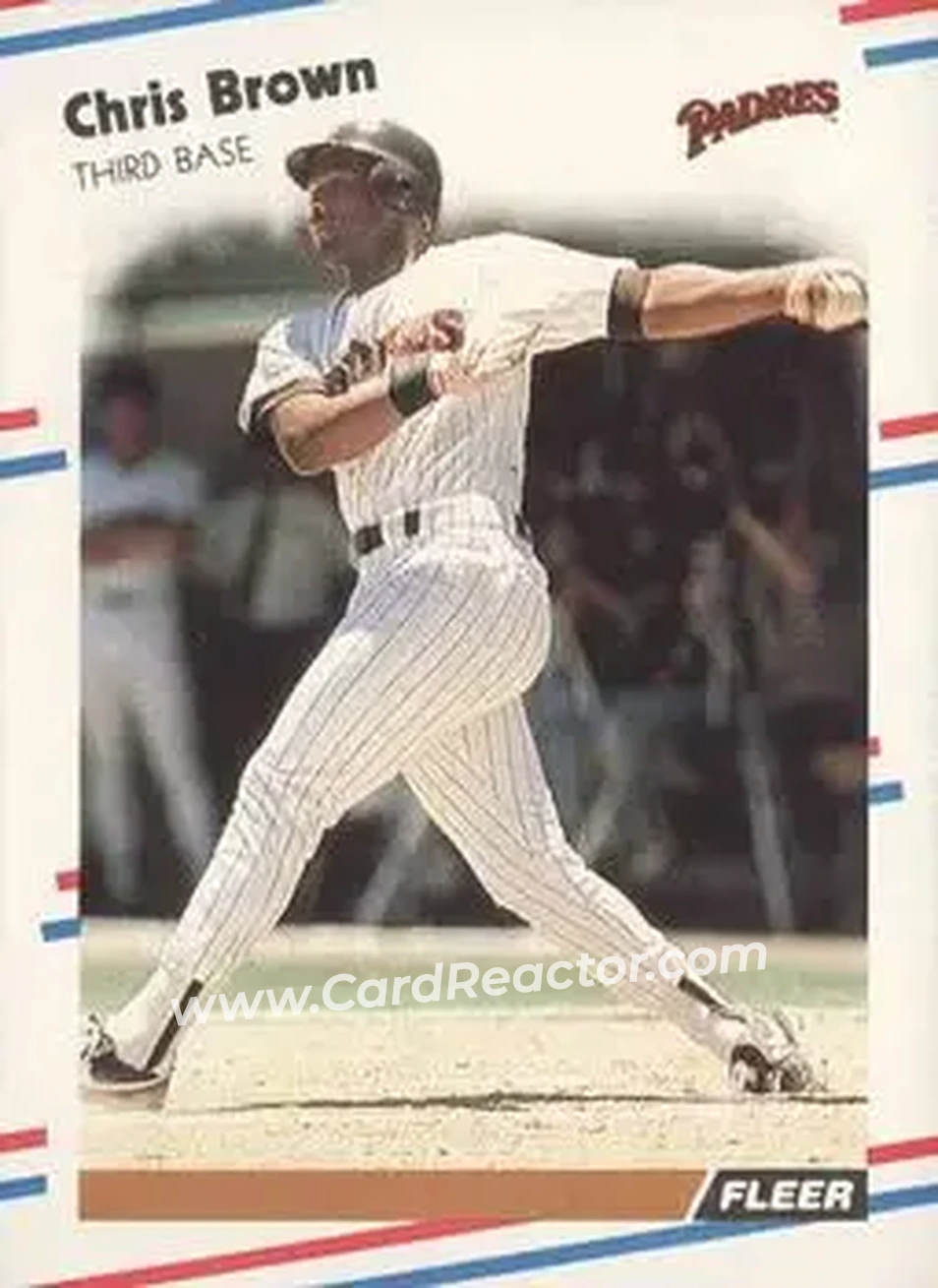 1988 Fleer #578 - Chris Brown - San Diego Padres - Front