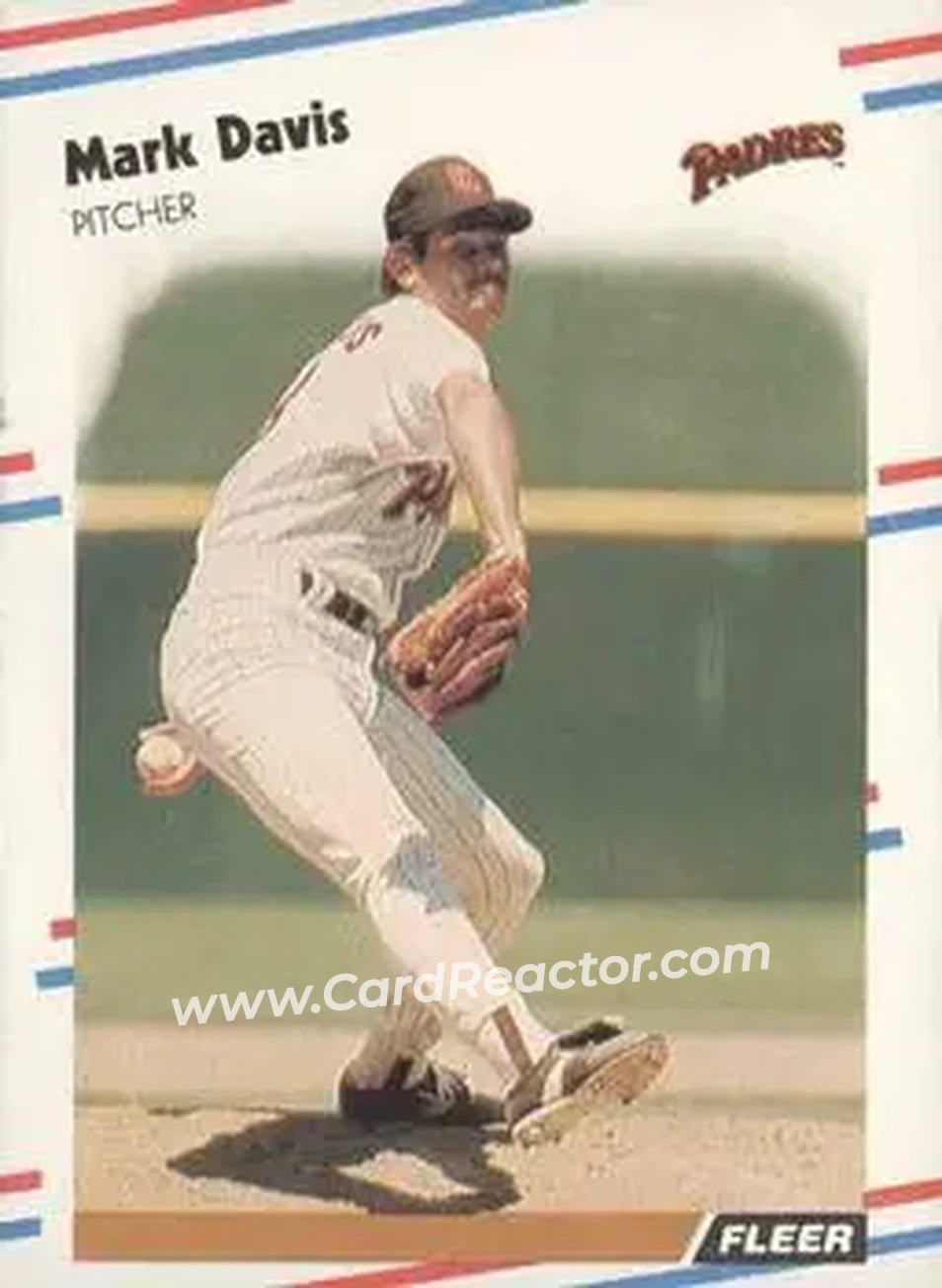 1988 Fleer #581 - Mark Davis - San Diego Padres - Front