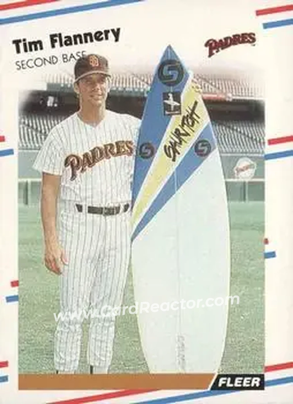 1988 Fleer #582 - Tim Flannery - San Diego Padres - Front 1988 Fleer #582 - Tim Flannery - San Diego Padres - Front