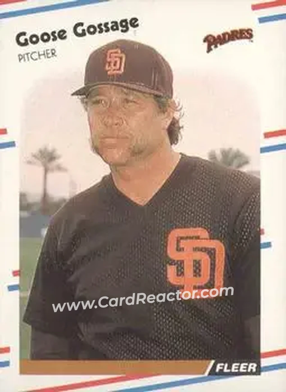 1988 Fleer #583 - Rich Gossage - San Diego Padres - Front