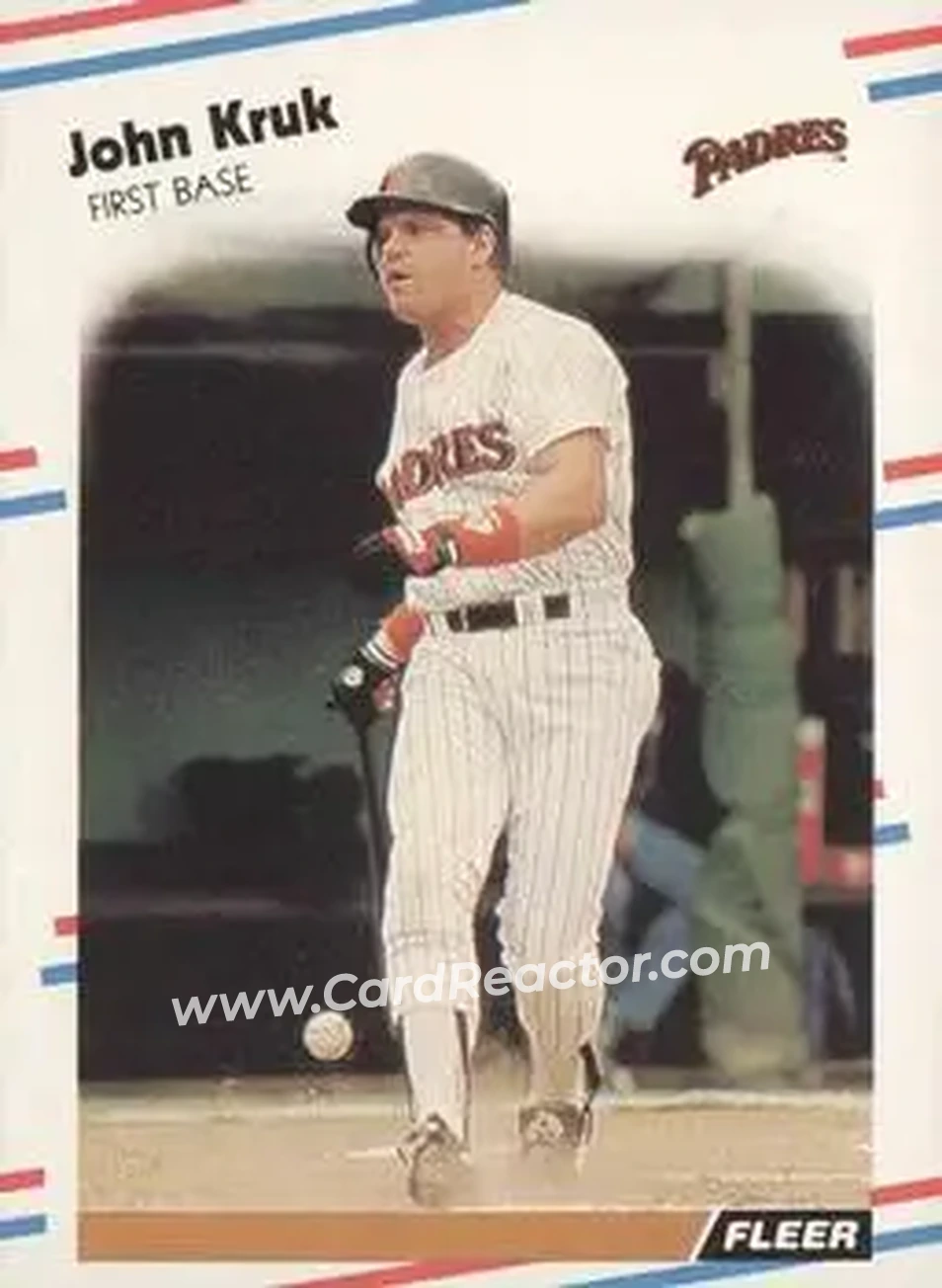 1988 Fleer #589 - John Kruk - San Diego Padres - Front
