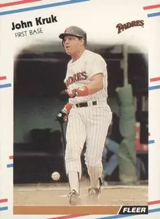 1988 Fleer #589 - John Kruk - San Diego Padres 1988 Fleer #589 - John Kruk - San Diego Padres