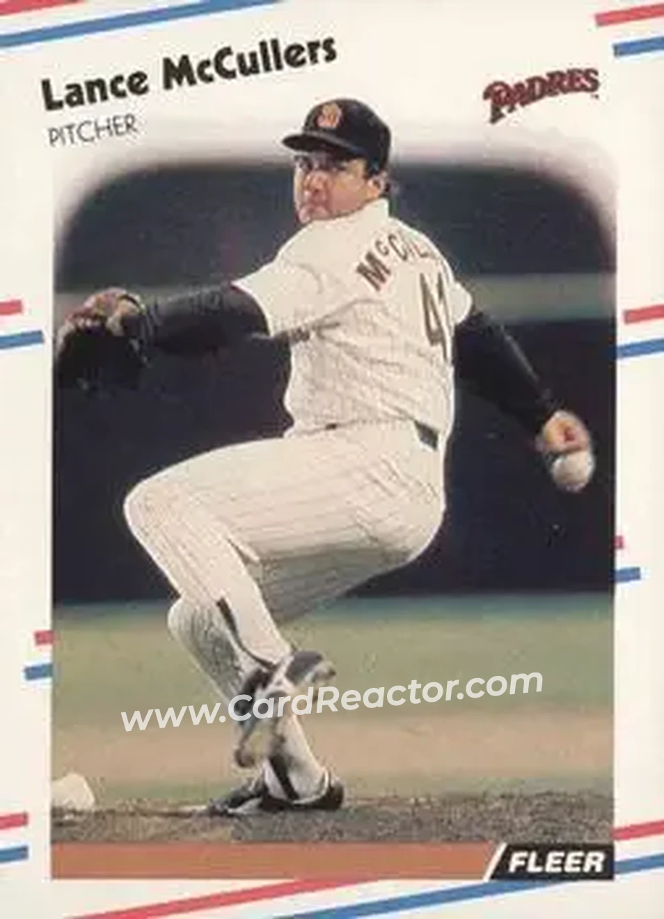 1988 Fleer #592 - Lance McCullers - San Diego Padres - Front