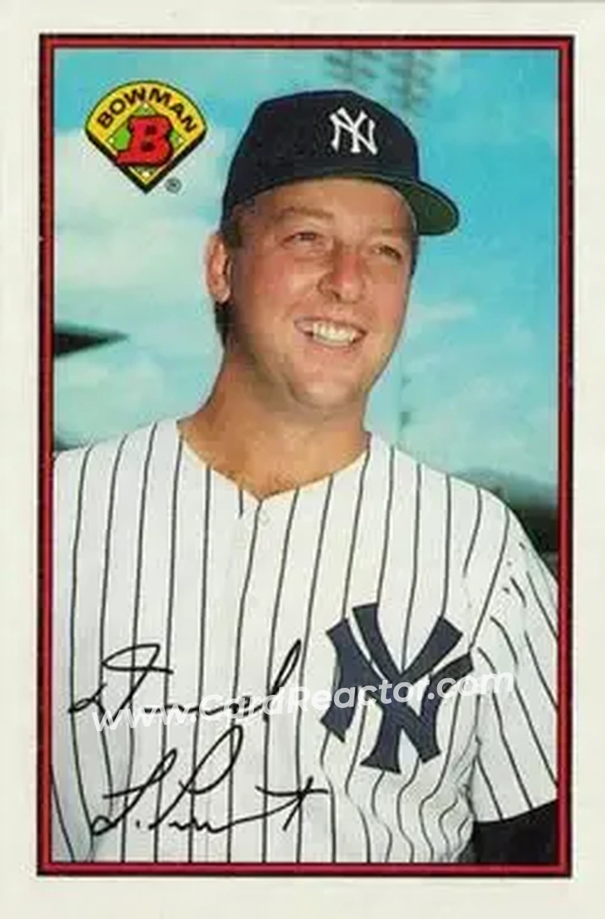 1989 Bowman #165 - Dave LaPoint - New York Yankees - Front