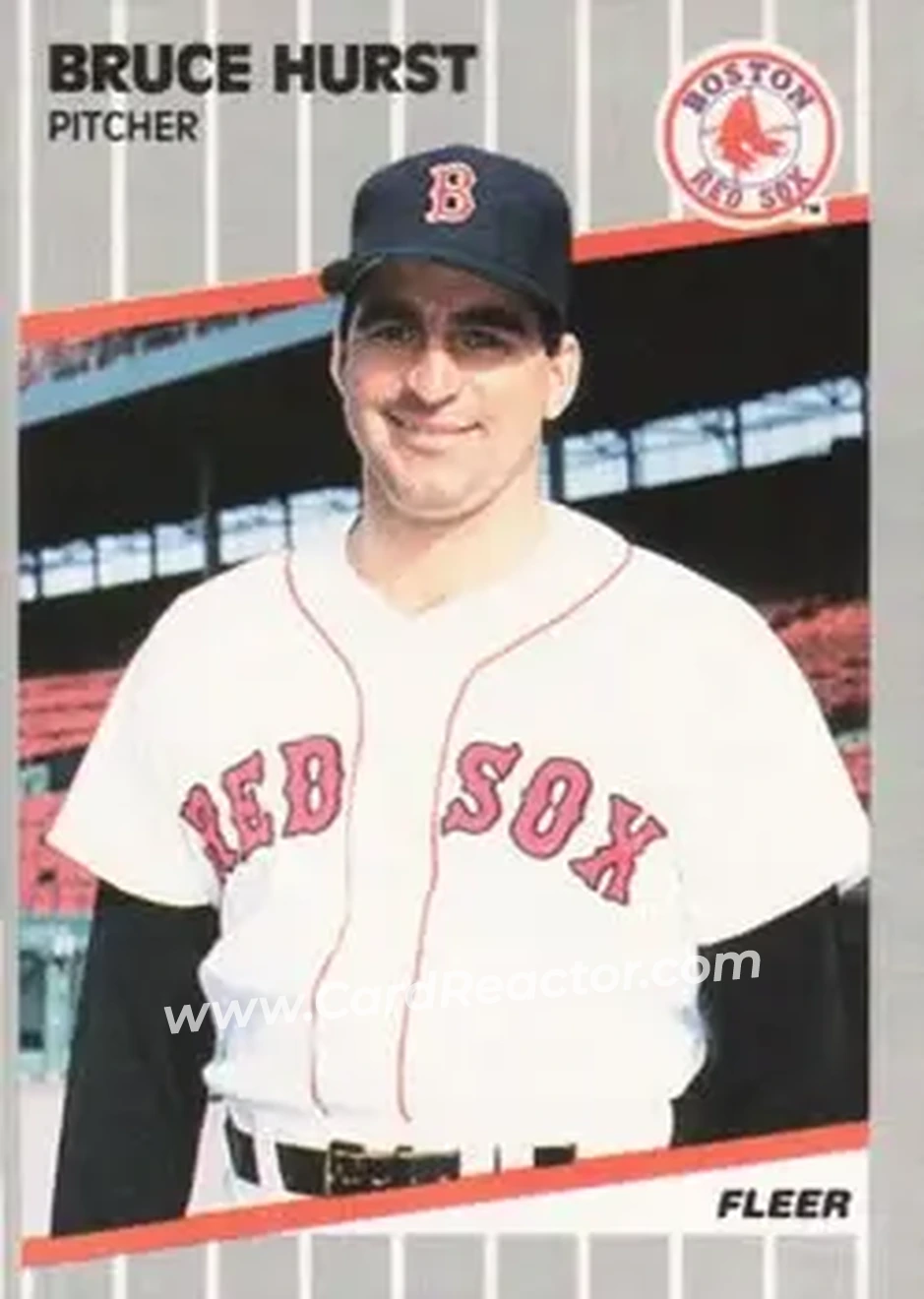 1989 Fleer #91 - Bruce Hurst - Boston Red Sox - Front