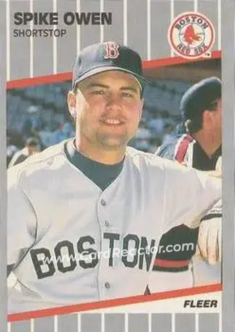 1989 Fleer #93 - Spike Owen - Boston Red Sox - Front