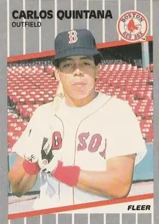 1989 Fleer #95 - Carlos Quintana - Boston Red Sox