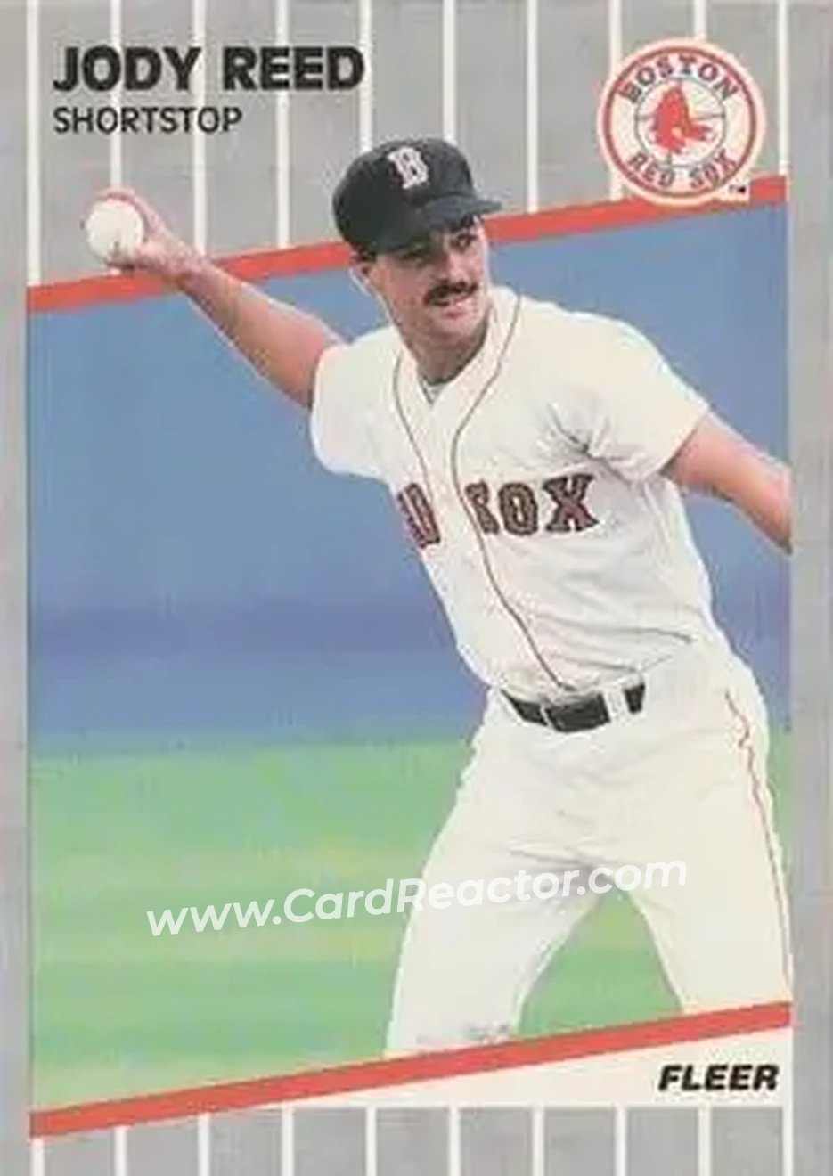 1989 Fleer #96 - Jody Reed - Boston Red Sox - Front 1989 Fleer #96 - Jody Reed - Boston Red Sox - Front