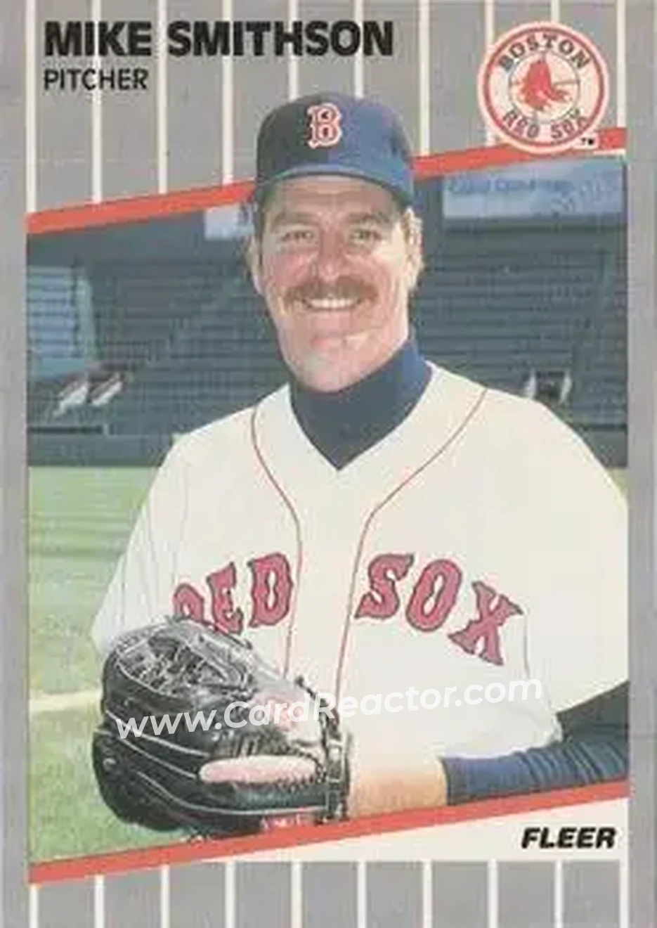 1989 Fleer #100 - Mike Smithson - Boston Red Sox - Front