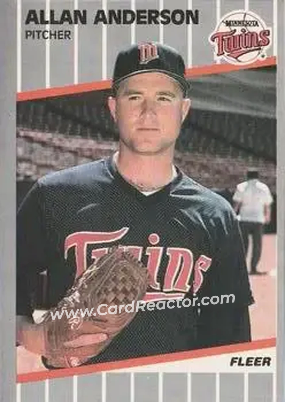1989 Fleer #102 - Allan Anderson - Minnesota Twins - Front