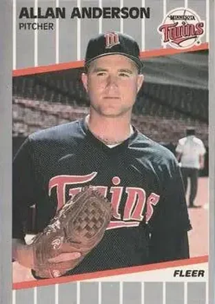 1989 Fleer #102 - Allan Anderson - Minnesota Twins